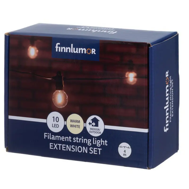 Zestaw do rozbudowania girlandy LED z żarówkami filament, 4 m