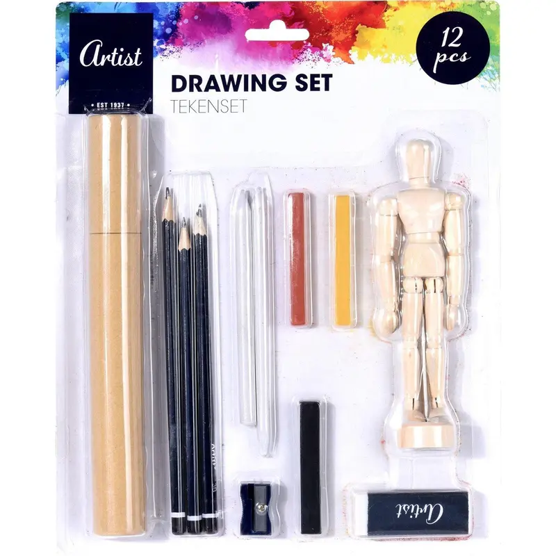 Zestaw do rysowania dla dzieci ARTIST, 12 elementów