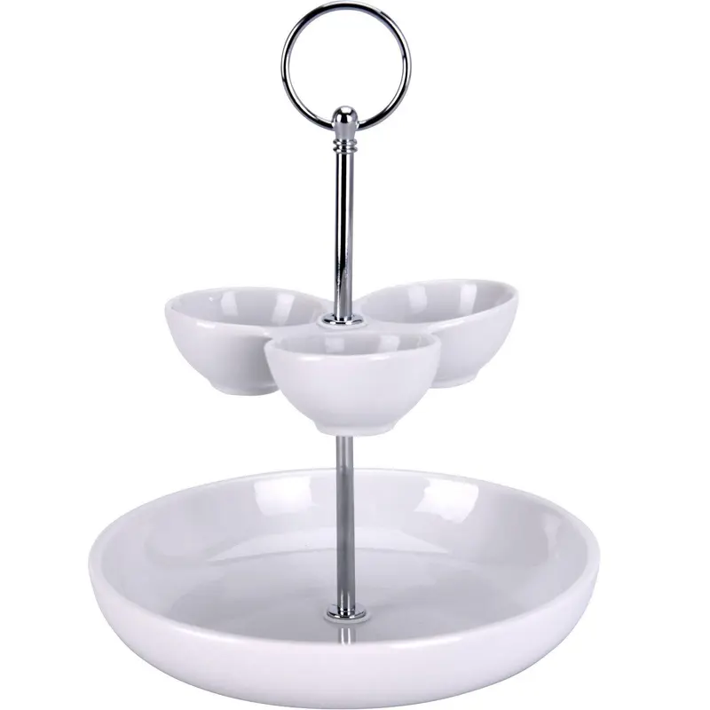 Zestaw do serwowania przekąsek i sosów, Ø 25,5 cm, porcelana