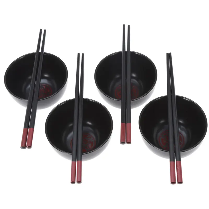 Zestaw do sushi - pałeczki i miseczki, 4 szt.