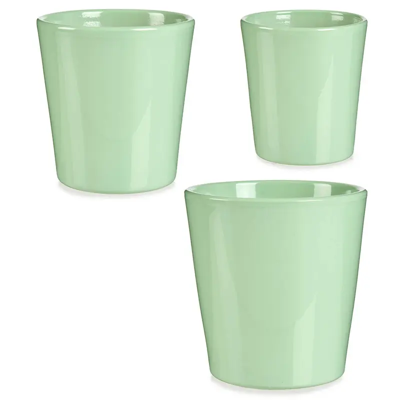 Zestaw doniczek ceramicznych CONICAL, pastelowe kolory, 3 sztuki