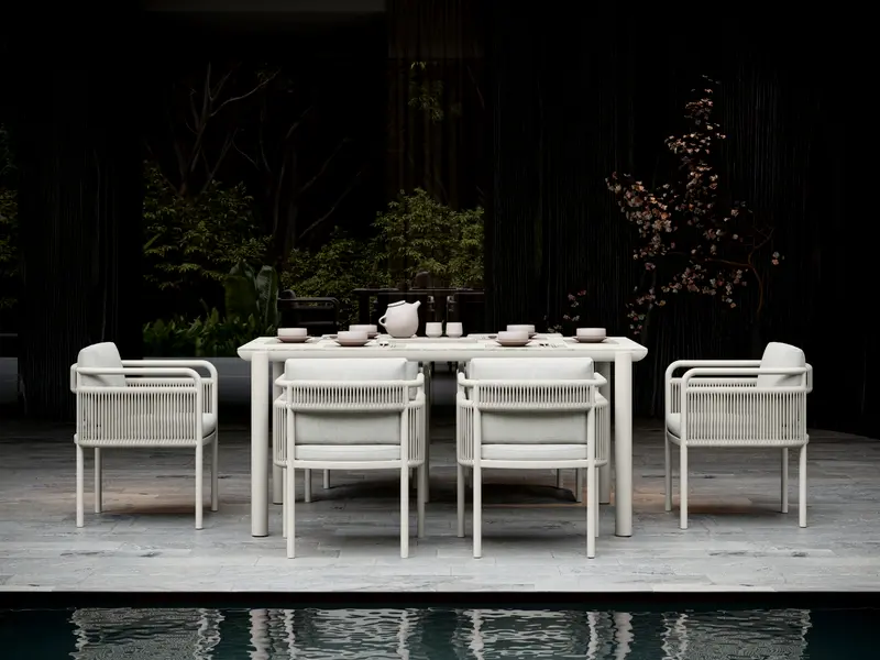Zestaw jadalniany outdoor LINK-bisque
