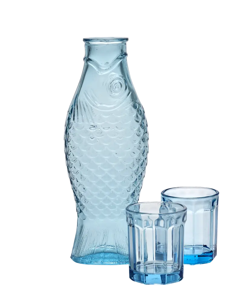Zestaw karafka + 2 szklanki M Fish & Fish Blue