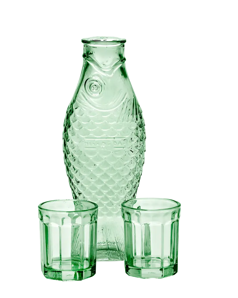 Zestaw karafka + 2 szklanki M Fish & Fish Green