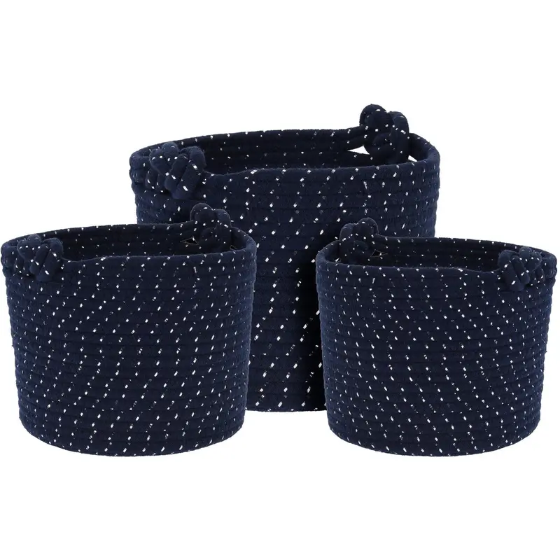 Zestaw koszy dekoracyjnych ROPE, 3 sztuki
