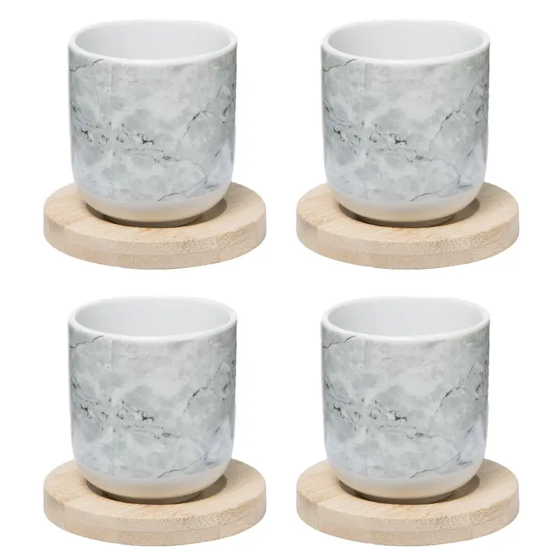 Zestaw kubków ceramicznych GEOMHYGGE, 130 ml
