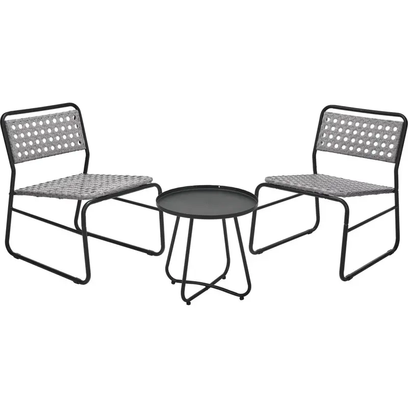 Zestaw metalowych mebli ogrodowych, RATTAN