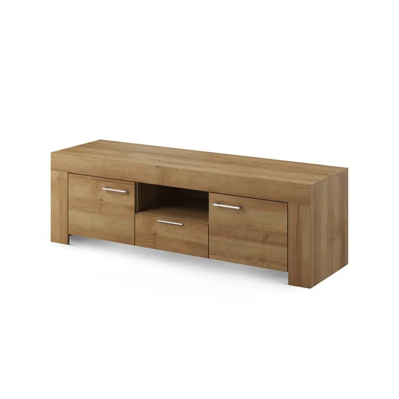 Zestaw RTV z półką 155x50+155x20 w stylu nowoczesnym | Gorky