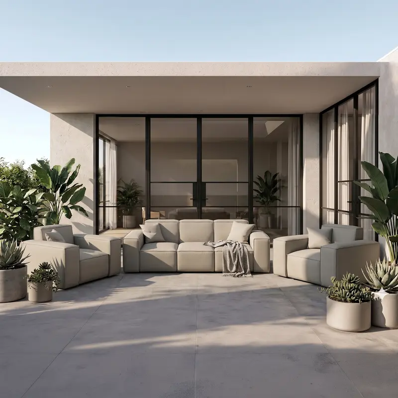 Zestaw Sofa 3oso. + 2 fotele, system ogrodowy Patio