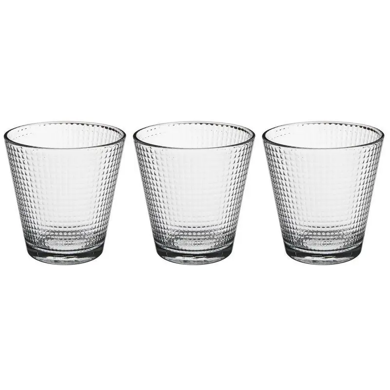 Zestaw szklanek z tłoczeniami, 3 x 250 ml, seria Generation, Secret de Gourmet