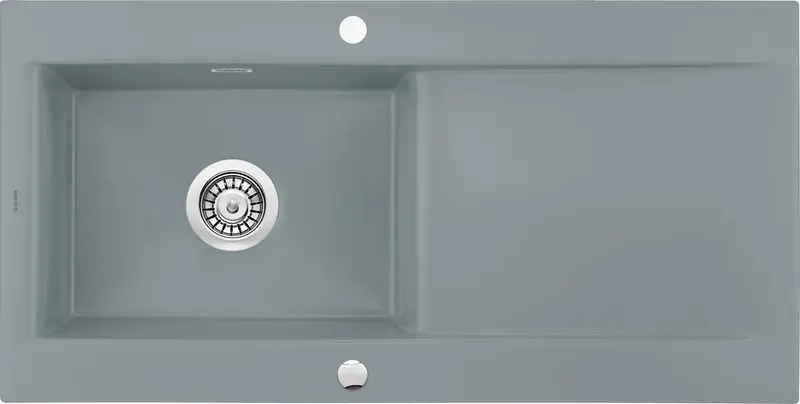Zlewozmywak ceramiczny 1-komorowy z ociekaczem Sabor Szary