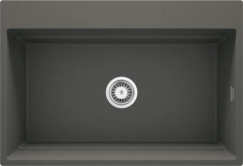 Zlewozmywak granitowy magnetyczny 1-komorowy Magnetic Antracyt