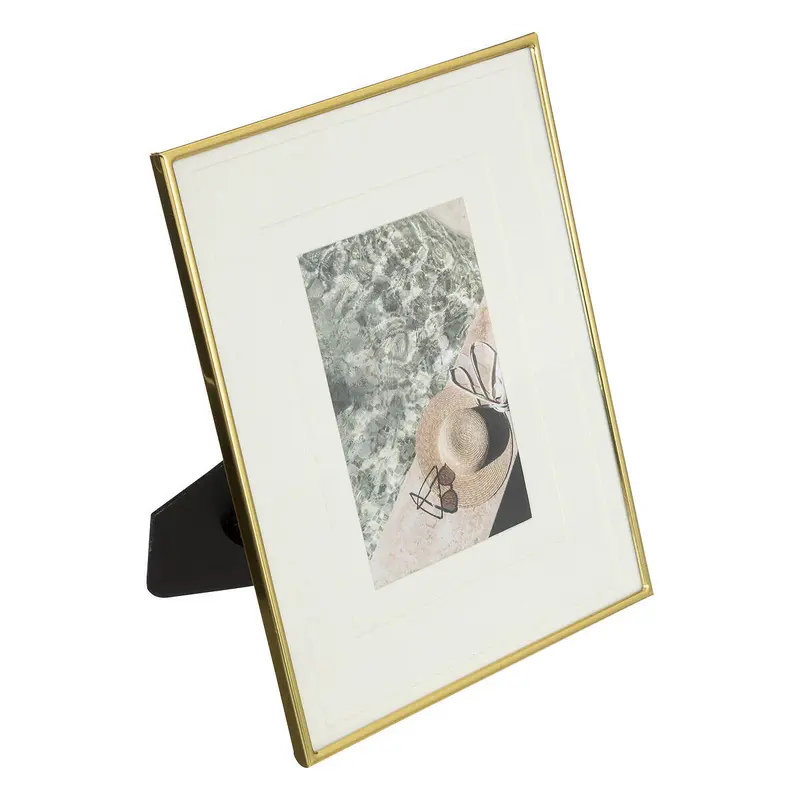 Złota ramka na zdjęcie ELISA z passe-partout, 20 x 25 cm