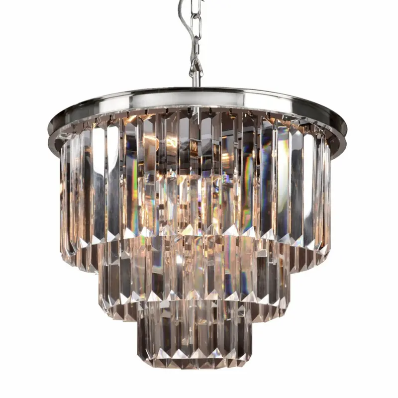 Żyrandol Odeon srebrny 51 cm