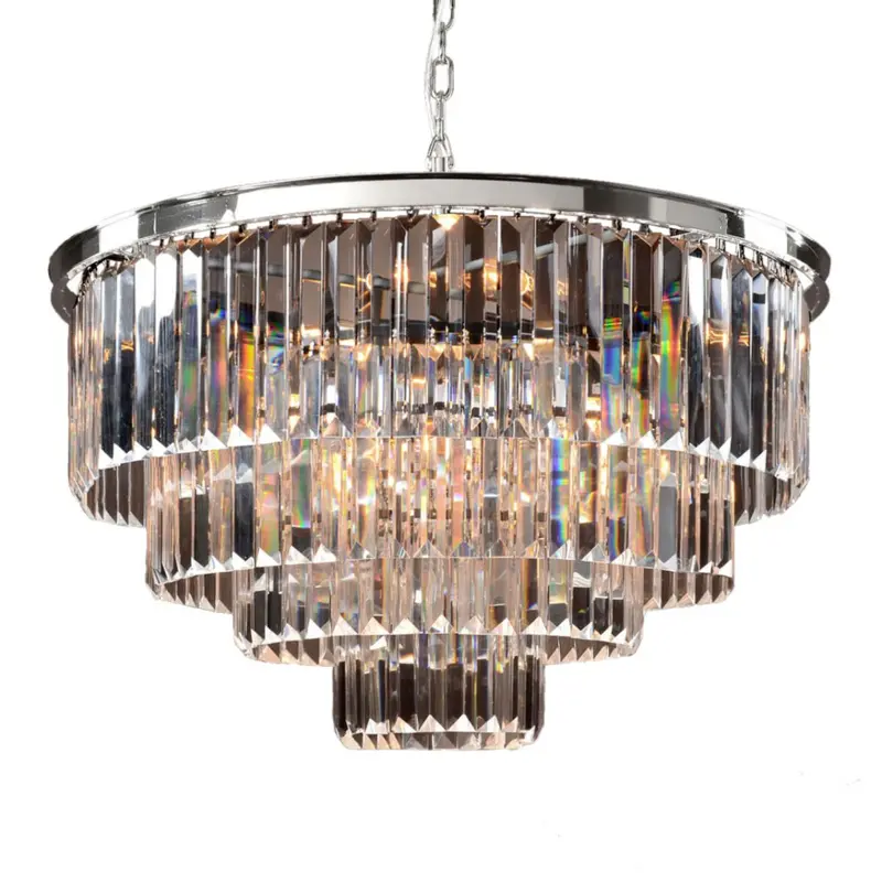 Żyrandol Odeon srebrny 81 cm
